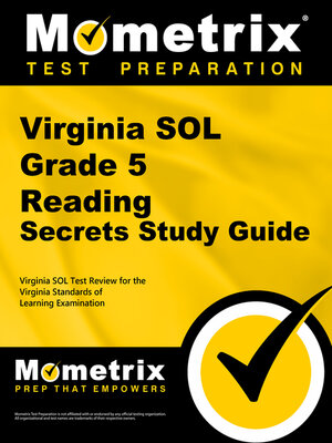 cover image of Virginia SOL Grade 5 Reading Secrets Study Guide